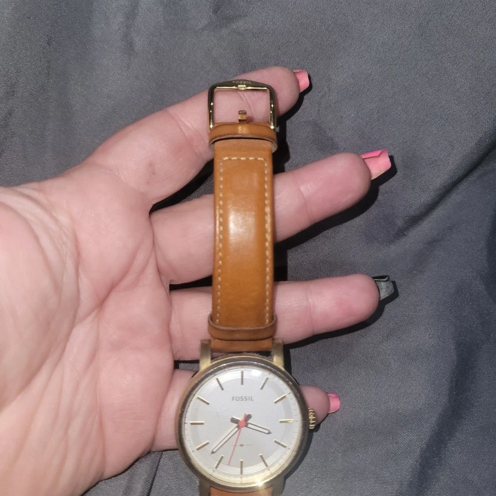 Fossil Original Boyfriend ES4181 watch Luggage Leather Band